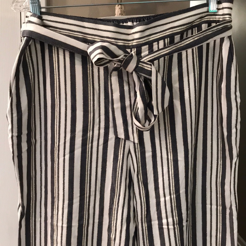 NWT Loft striped cropped pants